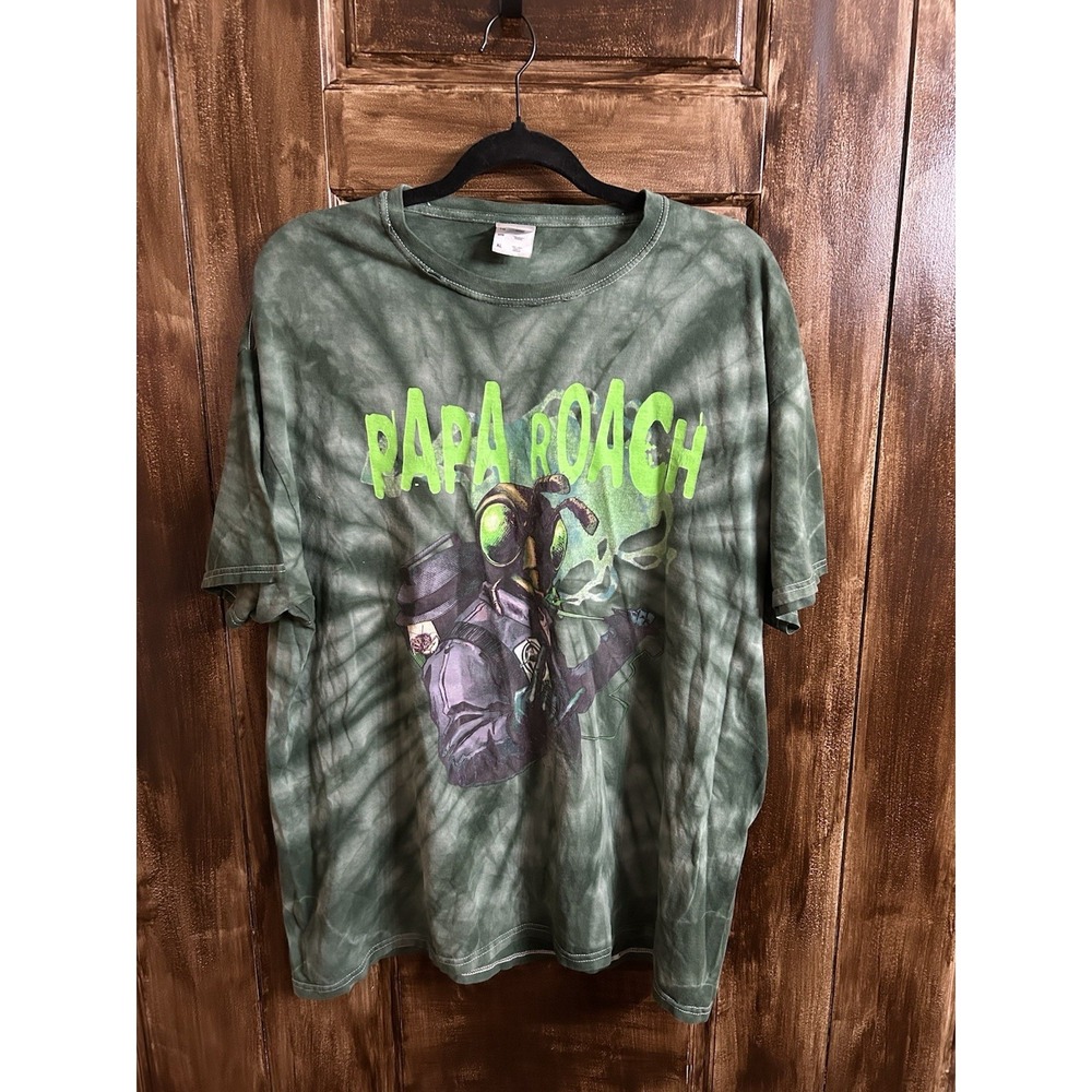 Papa Roach Green Concert Tshirt Men's North America "Kill The Noise" Tour XL